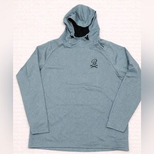 UNRL x Barstool Hoodie XL Blue Athletic Performance Pullover Jacket